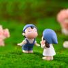 Miniature Craft Decoration Couple Figurines PVC Fairy Garden Decor  Home Wedding