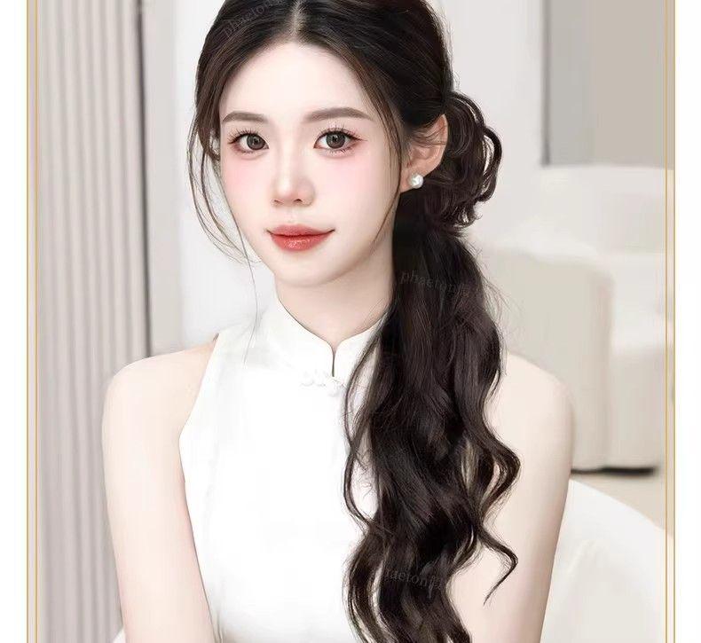 Chinese Water Ripple Ponytail Claw Clip for Hanfu, Cheongsam & Traditional Styles