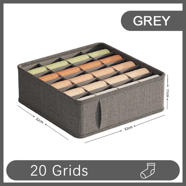 

1/3PCS Cabinet Drawer Underwear Organizer Wardrobe Clothes Organizer Socks Bra Clothing Storage Boxes Pants Socks Organizers