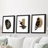 3pcs/set Abstract Plant Art Oil Painting Canvas with Wood Frame Draw Wall Decor Home Room Decorations
