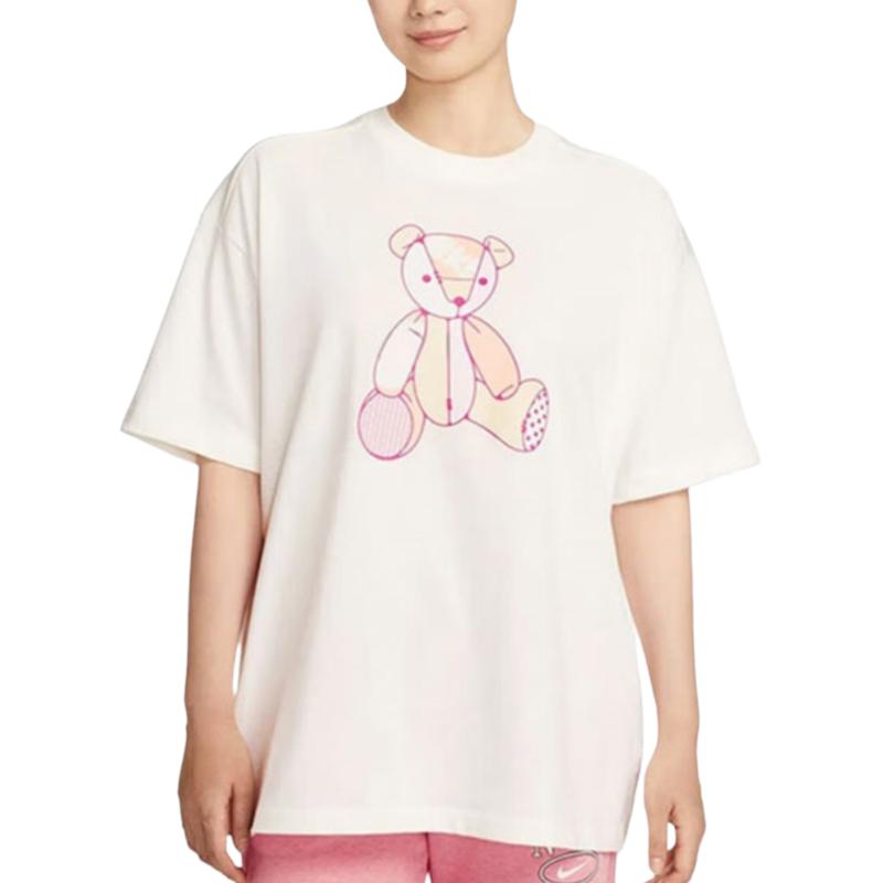 Nike Fashionable Breathable Round Neck Short Sleeve Drop Shoulder T-Shirt Women Tops IM3380-133