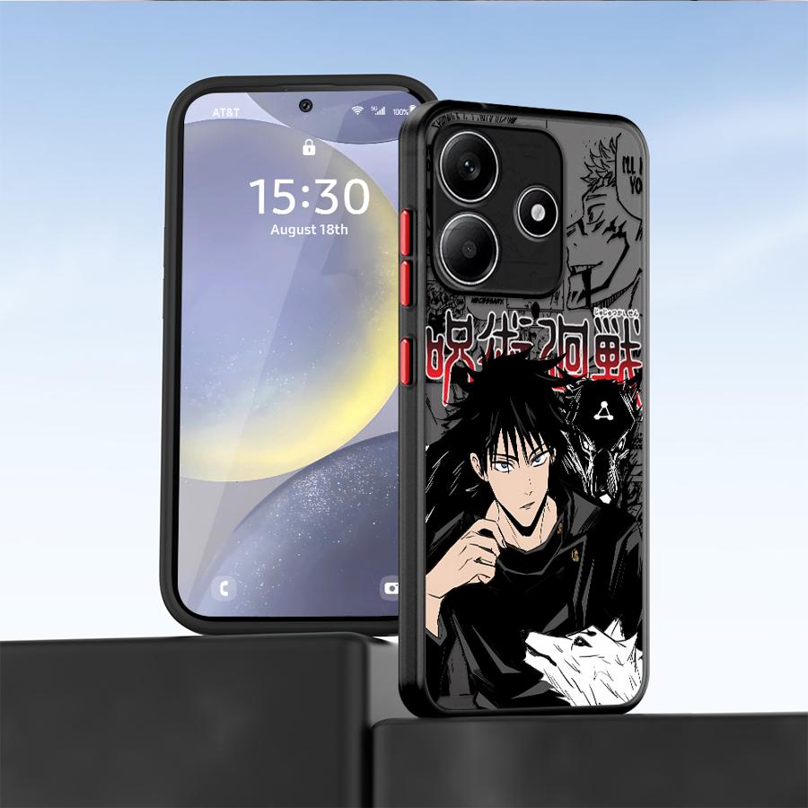 Japan Anime Jujutsu Kaisen Funda Back Phone Cover Case for Xiaomi Redmi Note 14 9S 13C 10 11 13 Pro Plus 14C A4 12