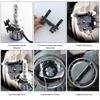10PCS H7 LED Headlight Adapters Holders For Land Rover Discovery Ford Focus 2017 Fiat 500 No Bulb Only Base Adapters Holders