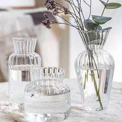 Vaso dal design semplice Vaso decorativo versatile per la casa Vaso trasparente per fiori per matrimonio