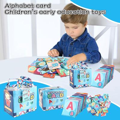 Baby Weiches Kartenstoffbuch, Alphabet Tiere Reißbares Stoffbuch Frühes Lernspielzeug