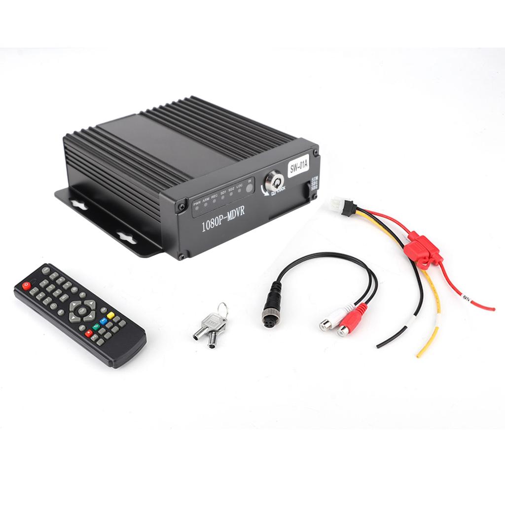 4CH Car Mobile DVR Car Mobile DVR Mini Realtime Car Mobile DVR 4CH Video/Audio Recorder Input with Remote Controller Mobile DVR