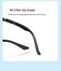 2025 Square Frame Polarized Photochromic Sunglasses for Outdoor Driving and Fishing with Spring Temples