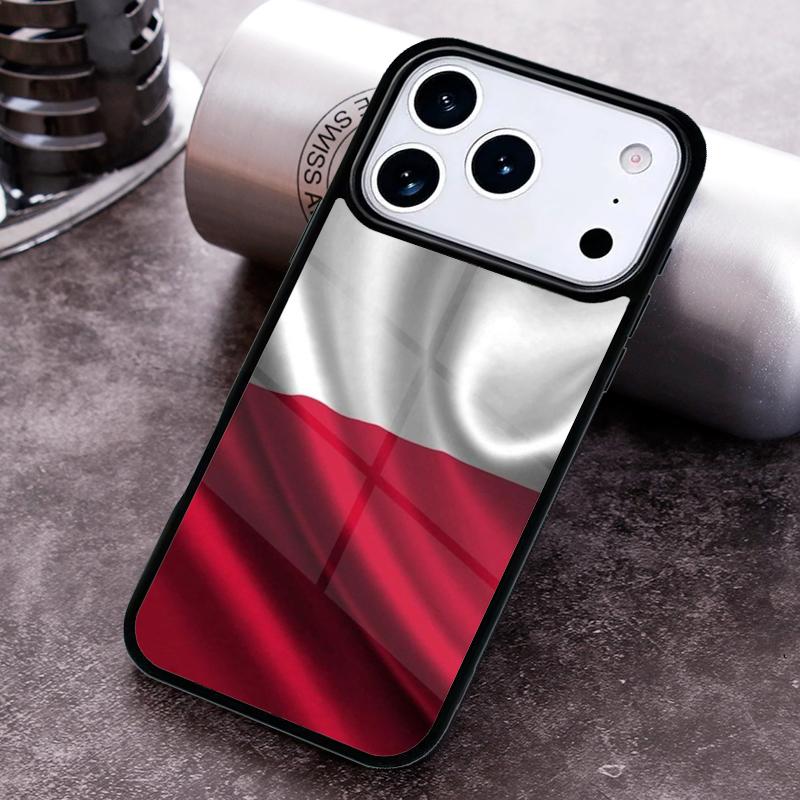 Poland Polish Flag Phone Case for iPhone 17 16 15 Pro Max Air 14 13 12 11 Plus Shockproof Capa Cover