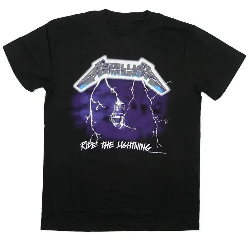 Metallica "...And Justice for All" Lady Justice Graphic T-Shirt, Unisex Thrash Metal Fan Streetwear Tee, 100% Cotton Casual Short Sleeve Top