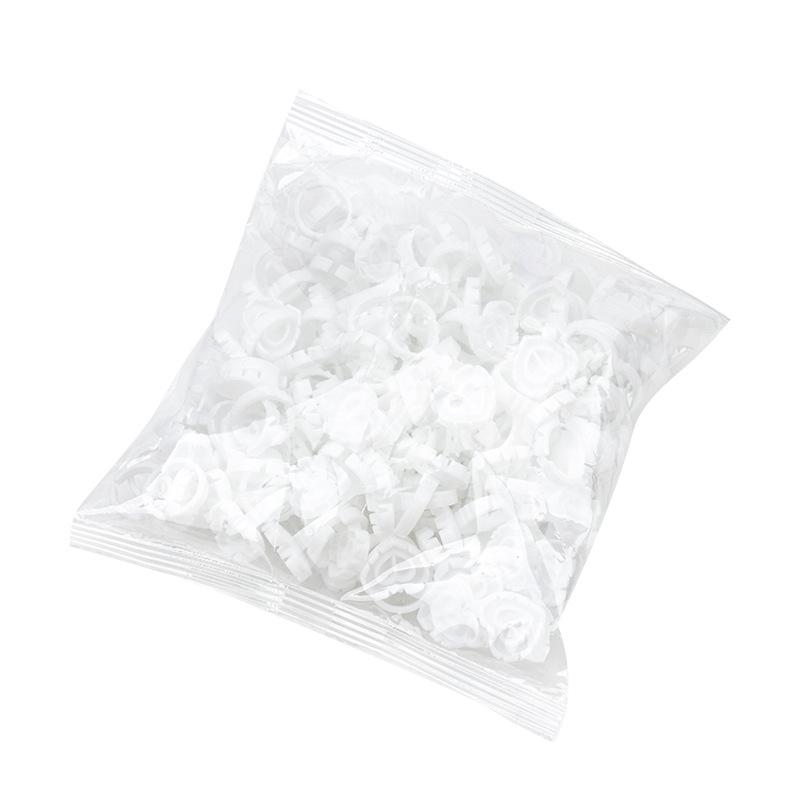 50-Pack Eyelash Glue Ring Blooming Cups for Tattooing & Beauty