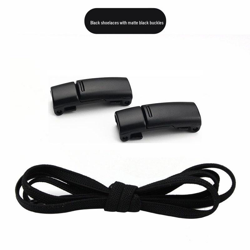 Magnetic No-Tie Elastic Shoelaces and Buckles