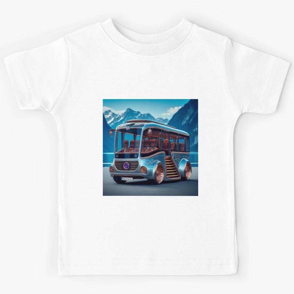 Futuristic Luxury Van Design Concept for Travel and Exploration Kids T-Shirt 100