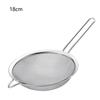 Mesh Filter Sieve Stainless Steel Slotted Spoon Kitchen Set of 3 Fine Strainers Long Handle for Cooking Sifting and Frying