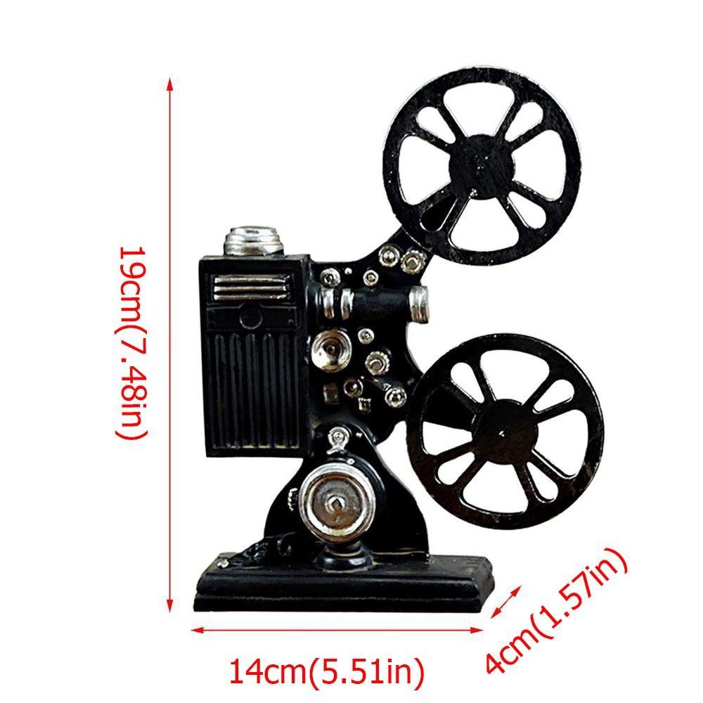 Handmade Cinema Projector Ornaments Resin Craft Projector Model Bedroom