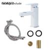 Black White Touch LED Digital Temperature Display Basin Faucet Hot Cold Mixer Non-Electric For Bathroom Kitchen Tap Accessories