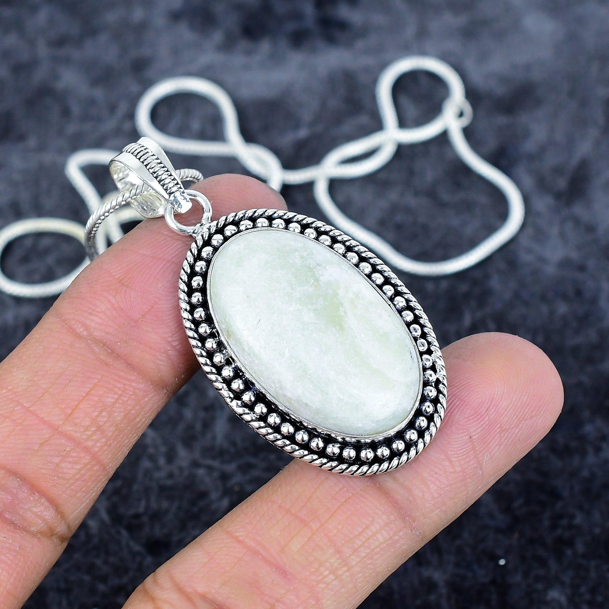 

Orange Seraphinite Gemstone 925 Sterling Silver Jewelry Pendant 2.09 M-2972