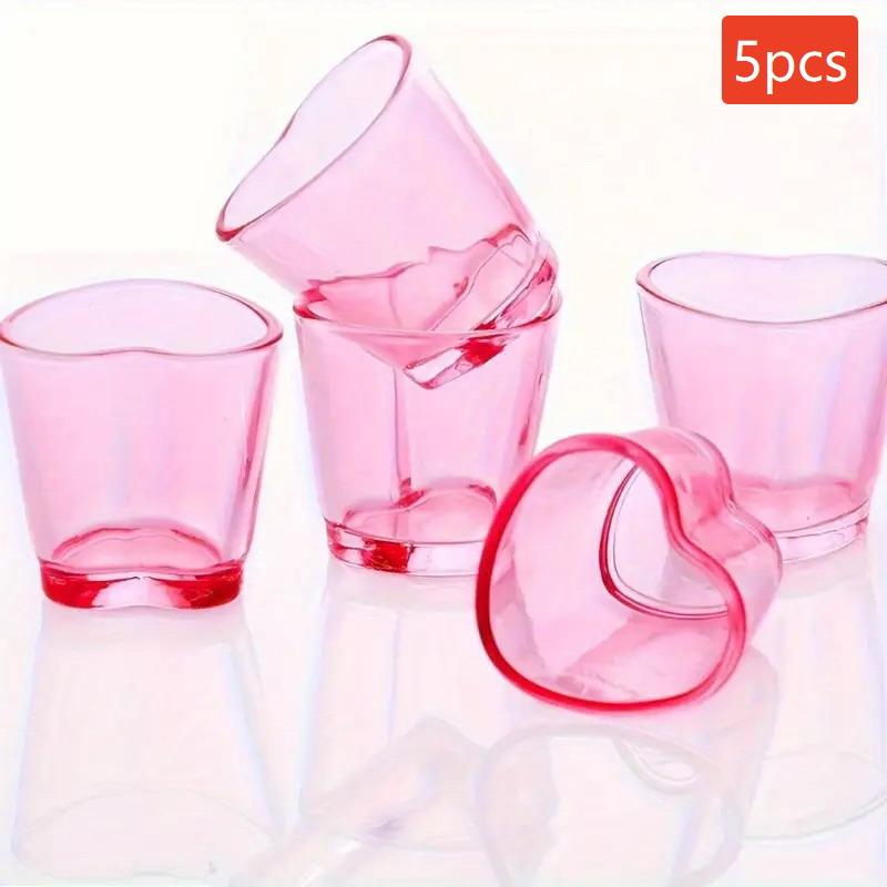 Heart-Shaped Wine Glass Party Cocktail Glass Set Plastic Drink Cup Super Cute Wine Glass / Mini Wine Glass