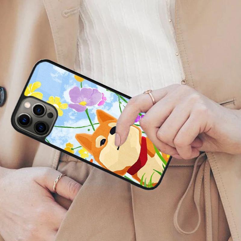 Cute Kawaii Shiba Inu Magnetic Phone Case For APPLE iPhone 17 Air 16 14 13 12 Pro Max 15 Plus Wireless Charge With MagSafe Cover