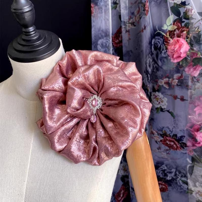 3D 15cm Manual Fabric Multi-layer Flower Brooches For Women Corsage Lapel Pins Fashion DIY Wedding Dress Clothes Accessories