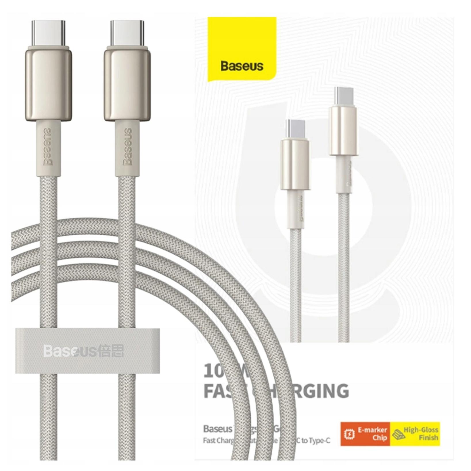 Baseus Gelb Daten- Und Ladekabel Usb-C - Usb-C Tungsten Gold, 100W, 1M, Gold P10319800g21-00 - Bild 7