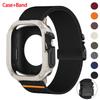 Case+Nylon Strap For Apple Watch S11 S10 42 46mm 9 8 7 6 5 4 SE3 PC+TPU Protective For Iwatch Ultra 3 49mm 45mm 41 44 40mm 38mm