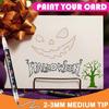 Outline Pen Set, 12Pcs Metallic Outline Marker Pens Gifts Card Writing Double Line Outline Pens Metallic Paint Markers