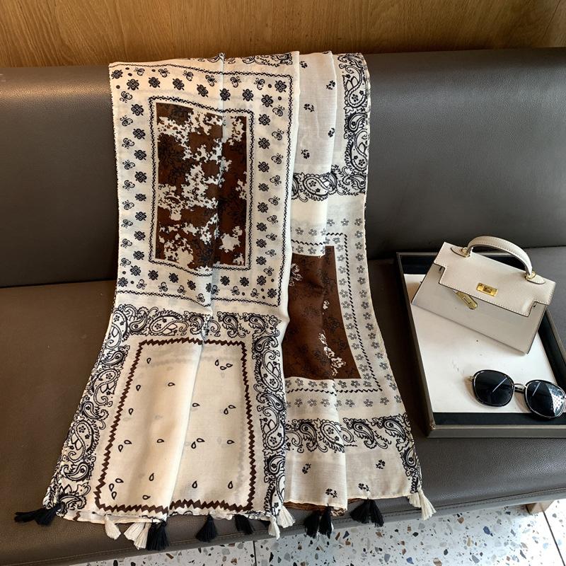 Soft Vintage Lightweight Scarf For All Season Sun Protection