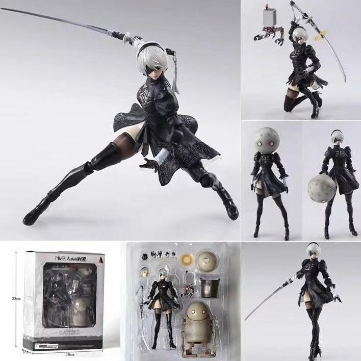 

Аниме Ниер:Автоматы 2b Тип Yorha Machine Life Фигурка из ПВХ Статуя Новые игрушки без коробки
