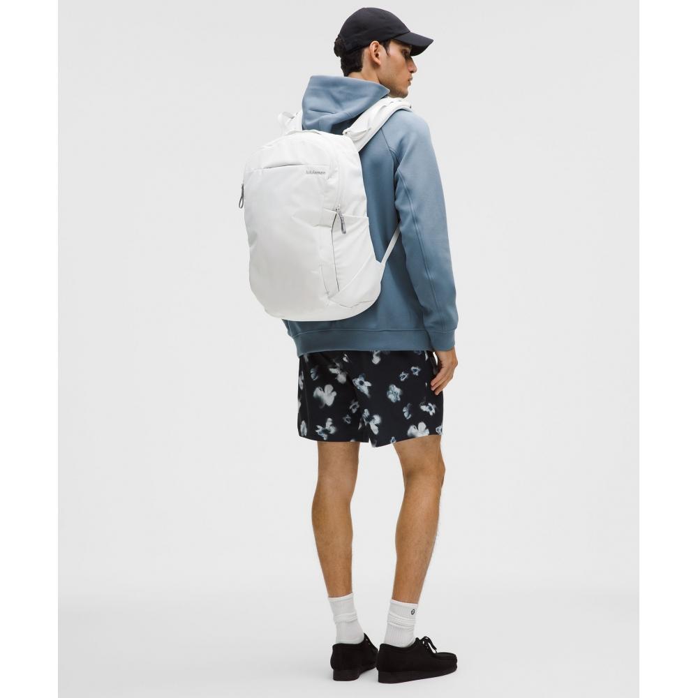 Lululemon Triple Zip Backpack 28l  Tech Canvas Vapor Asphalt Grey