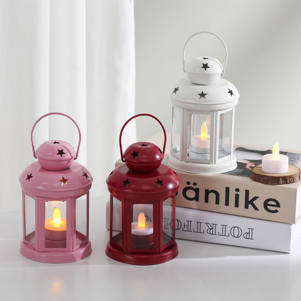 Metalen Ster Kaarsenhouder Met Hol Design Voor Romantische Bruiloften En Huisdecoratie