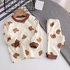 Boys Fall Cotton Underwear Set Cartoon Long-sleeved Round Neck Top + Pants Two-piece Set