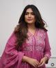 Women's Embroidered Kurta Pant Dupatta Set Indian Ethnic Bollywood Salwar Kameez