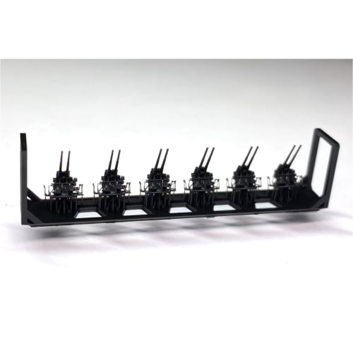 Bunker Studio 1/700 Japanese Type 10 12cm Twin Anti-Aircraft Gun Plastic Model Kit Parts BSTIJN70050