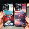 Osaka Tokyo Japan Scenery Plating Phone Case For Xiaomi Poco X5 X6 X7 X8 Pro Max F8 Ultra F7 M8 M7 M5S Redmi 15C 15 14C 13C 13 X