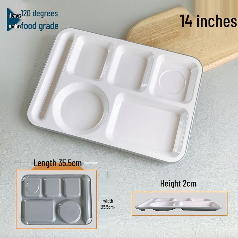LIJIA FITMENT Melamine Divided Lunch Tray