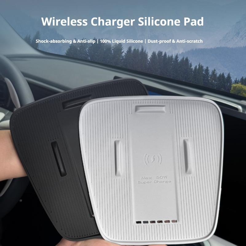 For Geely EX2 2025 Car Central Control Wireless Charging Silicone Mat Cup Holder Cover Interior