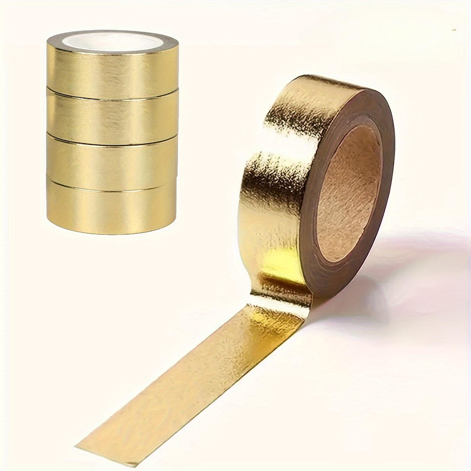 

Foil Paper Tape 0.59 X196.85in Paper Tape, Masking Tape Craft Supplies Tape For Scrapbooking DlY Craft Decoration Foil Paper