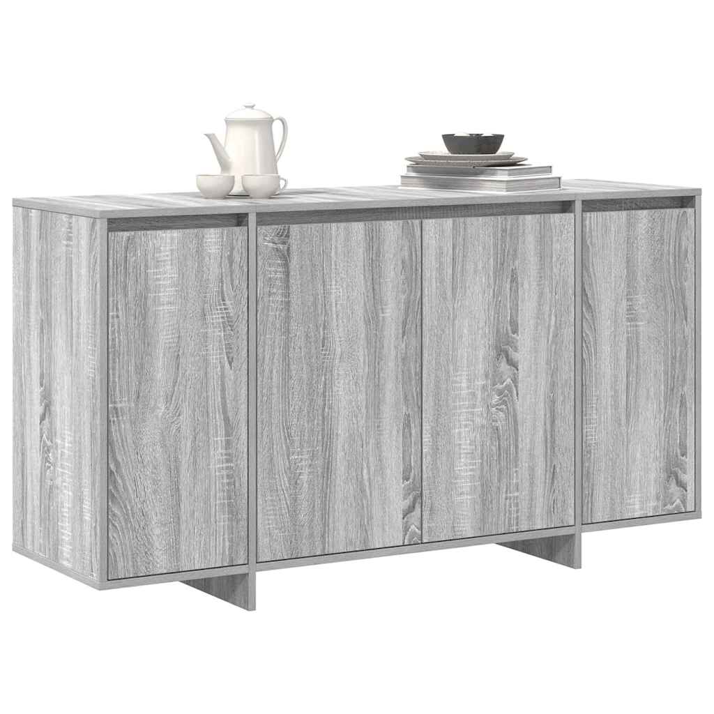 Sideboard Grey Sonoma 135 x 41 x 75 cm Particle Board
