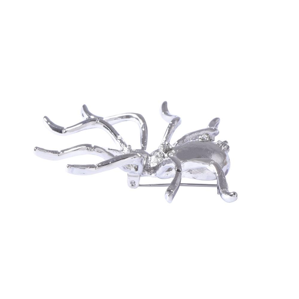 Opening Ring Exaggerated Spider Jewelry Set Brooch Insect Ear Studs Vintage Spider Necklace  Girls