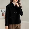 New Fashion Short Double-sided Velvet Double-sided Coat Loose Large Size Women's Clothing Autumn and Winter Foreign Wool Coat Women