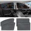 ZATOOTO Car Side Window Sun Shade 4 Pack, Window Shades For Baby Magnetic Mesh Sun Shade Protection From Heat And UV For Sleeping, Camping,