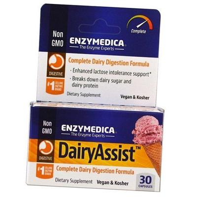 Enzyme zur Aufnahme von Laktose, DairyAssist, 30 Kapseln (69466010)