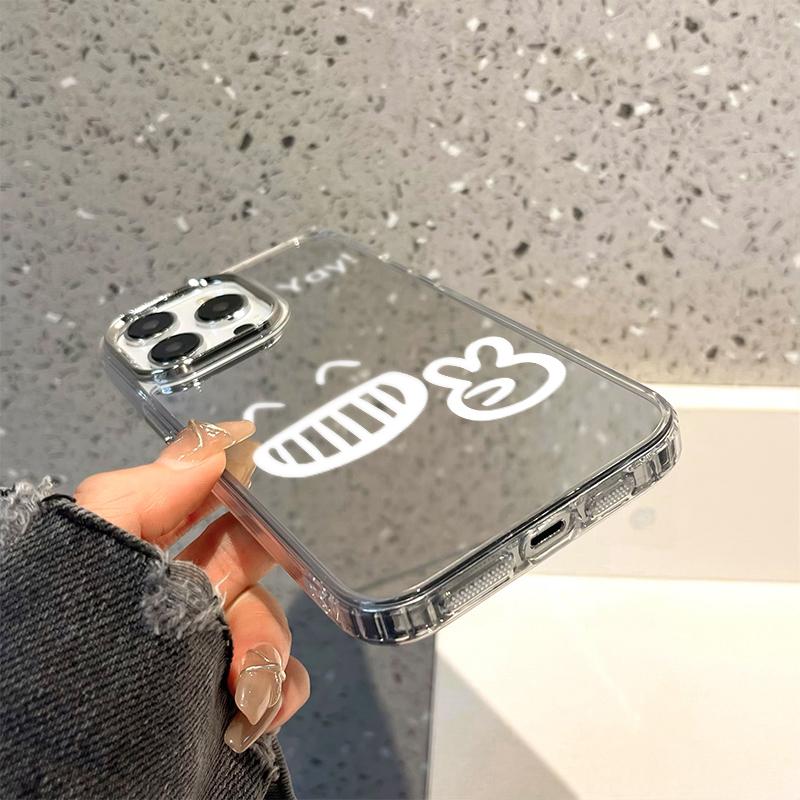 Mobile Phone Cases for iPhone 11 13 XR 15 Pro Max 12 14 Pro Max Case iPhone 16 XS Max Mirror Protective Case Mirror Exquisite Cartoon Waterproof
