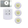 Super Bright Cob Under Cabinet Light LED 5W Wireless Remote Control Dimmable Wardrobe Night Lamp Home Bedroom Kitchen Nightlight