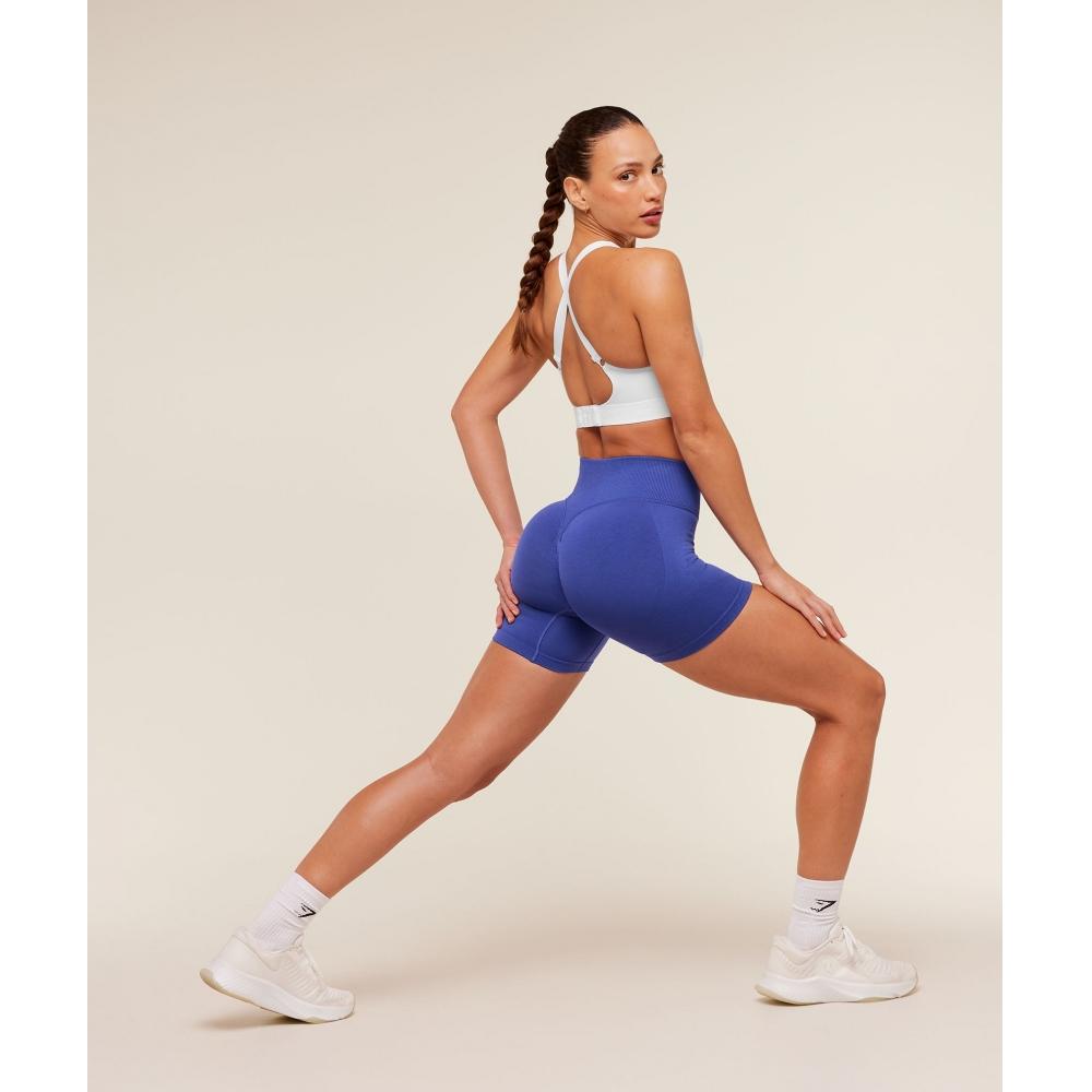 Gymshark Interval Seamless Short Force Blue B6b3k Ucvg