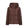 JIU ZI AN NA KOU Women's A-Line Hooded Down Jacket