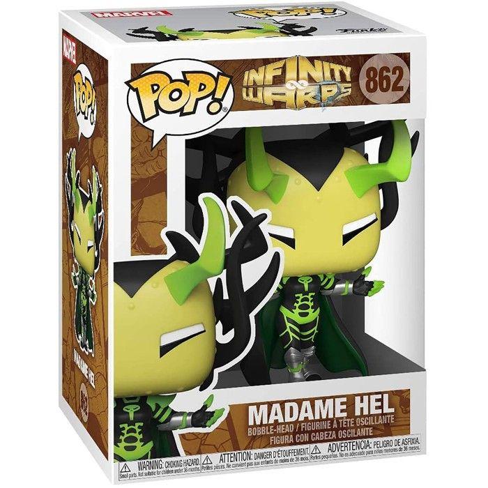 Figurine POP Marvel Infinity Warps Madame Hel - Funko - Noir - 9cm