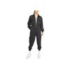 Logotrykk Lommedetalj Langermet Ensfarget Arbeidsjumpsuit Dame jumpsuits Svart DV2302-010