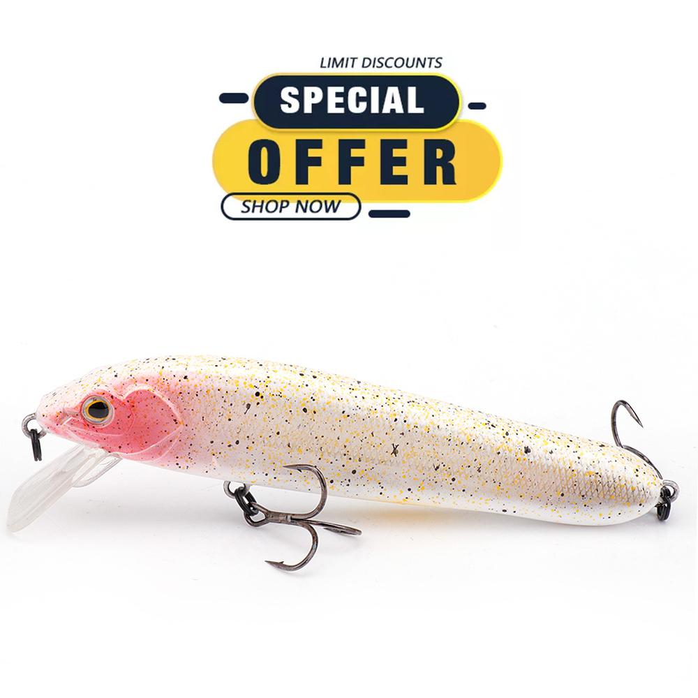 

Приманка для ловли щуки 120 мм 25 г Плавающий минноу Черные воблеры Поверхностный жесткий воблер