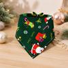 Holiday Pet Neckwear, Soft Christmas Neckerchief Cartoon Printed Dog Scarf Collar for Picture Days, Party Wear and Seasonal Style